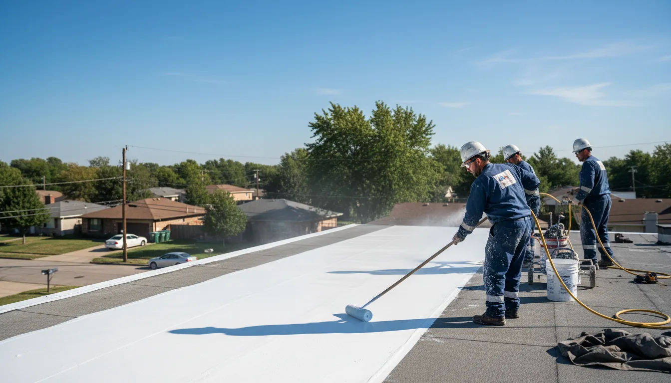Commercial roof coating in Blythedale, MO near me
